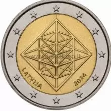 2 euro coin 2024, Latvia — Puzuris