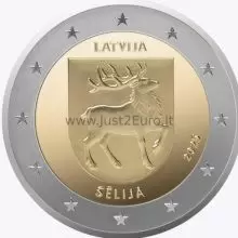 2 euro coin 2025, Latvia — Sēlija